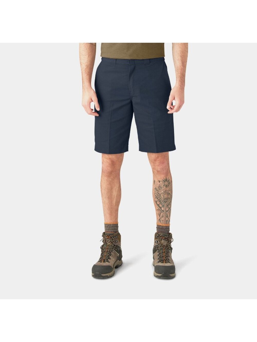 Dickies Flex Men's Cotton Relaxed Fit 11" Work Shorts in Navy - Sz 34